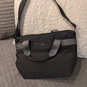 Black Adidas Originals medium nylon tote bag